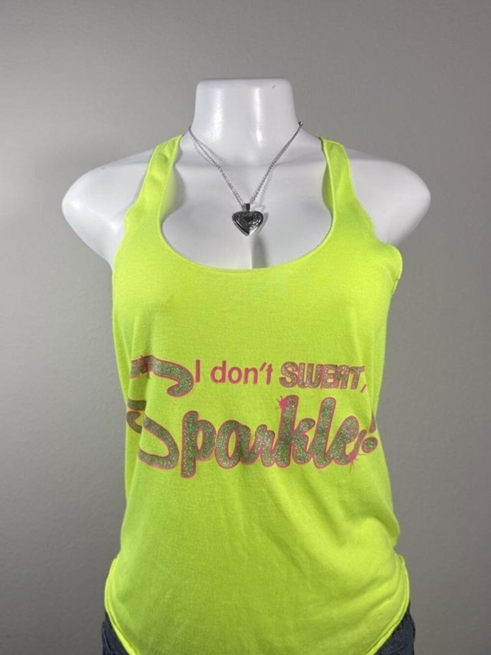 🤍 American Rag Cie Y2K Coquette Neon Graphic Racerback Tank Top 🤍